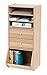 IRIS USA 3-Shelves Modular Wood Stackable Storage Box, Easy Assembly, Customizable, DIY Bookcase, Stacking Storage Organizers, Cube Storage, Cubby Storage System, Home Office Closet, Light Brown