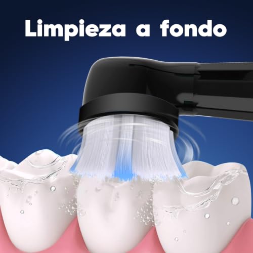 IO Replacement Brushes Compatible with Oral B Electric Brushes, Medium Bristle Heads Compatible with Oral B IO 2/3/4/5/6/7/8/9/10 (10 Black)