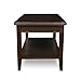 Laurent 39 in. Condo Apartment Coffee Table, Solid Wood with Shelf, Chocolate Cherry – Leick Home, 10503