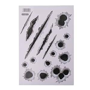 Net 1 Diy Fake Bullet Holes Scratch Joke Prank Removable
