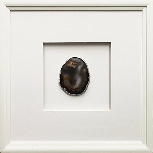 Star Creations FA106052 Framed Natural Agate Slice Print Painting Artwork