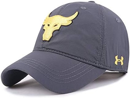UAOOK Red Baseball Cap Polo Style Classic Sports Casual Plain Sports Outdoor Camping Hiking Sun Visor Hat Adjustable Hip-Hop Baseball Cap Embroidered Bull Design For Kids Boys Girls Men And Women