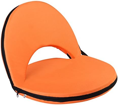 AceLife Stadium Seat Adjustable Recliner Cushion for Bleachers or Benches, Orange