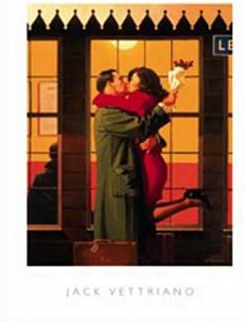 1art1 Jack Vettriano Poster Art Print - Back Where You Belong I (20 x 16 inches)
