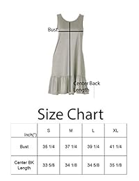 iliad USA - Vestido sin mangas para mujer, con dobladillo suelto