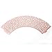 Brotechno 50pcs Filigree Vine Cupcake Wrappers Wraps Cases Wedding Birthday Decorations Flower Vine Filigree Cutout Lace Cupcake Wrapper Wraps Liner Wedding Party Cake Decoration Vine Lace Laser Cut Cupcake Wrapper Liner Baking Cup Muffin Case Trays Wedding Birthday Party Decoration (PINK)