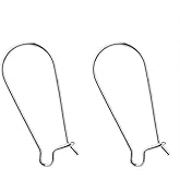 Limerencia Nickel Free Titanium French Hooks Earring Findings, Earring Making Kit Includes 10pcs French Earring Hooks Ear Wire and 10pcs Earring Backs