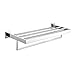 Leyden Chrome Bathroom Shelf, 24 Inch Towel Rack with Towel Bar Stainless Steel Wall Mounted Hotel Style