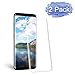 [2 Pack] Galaxy S8 Screen Protector, Auideas [9H Hardness][Anti-Scratch][Anti-Bubble][3D Curved] [High Definition] [Ultra Clear] Tempered Glass Screen Protector for Samsung Galaxy S8