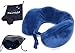 Manifold Home Products Travel Pillow by Memory Foam Neck Pillow — Better Support than an Inflatable Travel Pillow — FREE Bonus Eye Mask and Earplugs