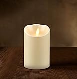 Luminara LED Flameless Candle, Flameless Real Wax Moving Wick LED Candle for Home/Party/Halloween/Christmas/Wedding Decor with Timer Control Vanilla Scent 3.5