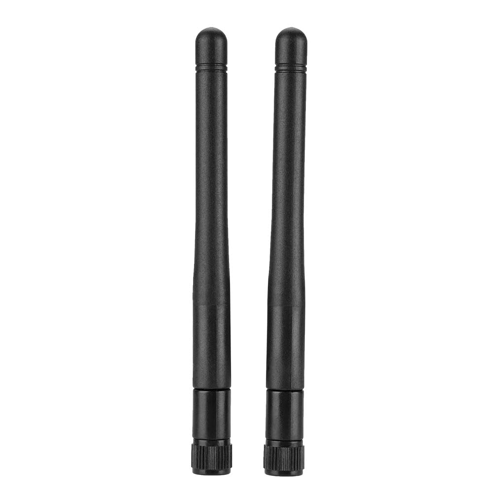 Denash 2PCS Dual Band WiFi Antenna, Network Card Antenna Dual Band WiFi Router High Gain SMA Interface Wireless Network Card External Antenna(2DBi)