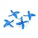 BETAFPV Beta75X 3S Whoop White Frame Kit with 2 Sets 40mm 4-Blade Props 1.5mm Shaft Blue for 75mm 3S Brushless Beta75X Whoop Drone