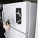 Master Magnetics Magnetic Bottle Opener and Cap Catcher, Brushed Stainless Steel, 5