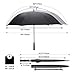 G4Free 68 Inch Automatic Open Golf Umbrella Sun Protection Windproof Oversize Large Waterproof Stick Umbrellas(Black)