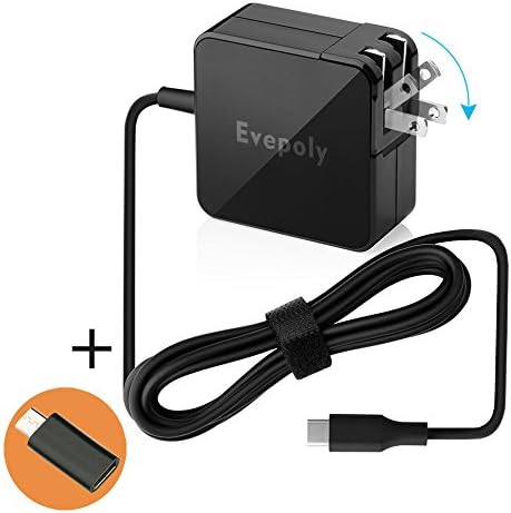 Evepoly Wall Charger Special for Samsung Tab S3,Galaxy S8,Nexus AC Adapter USB 3.1 Type C Port