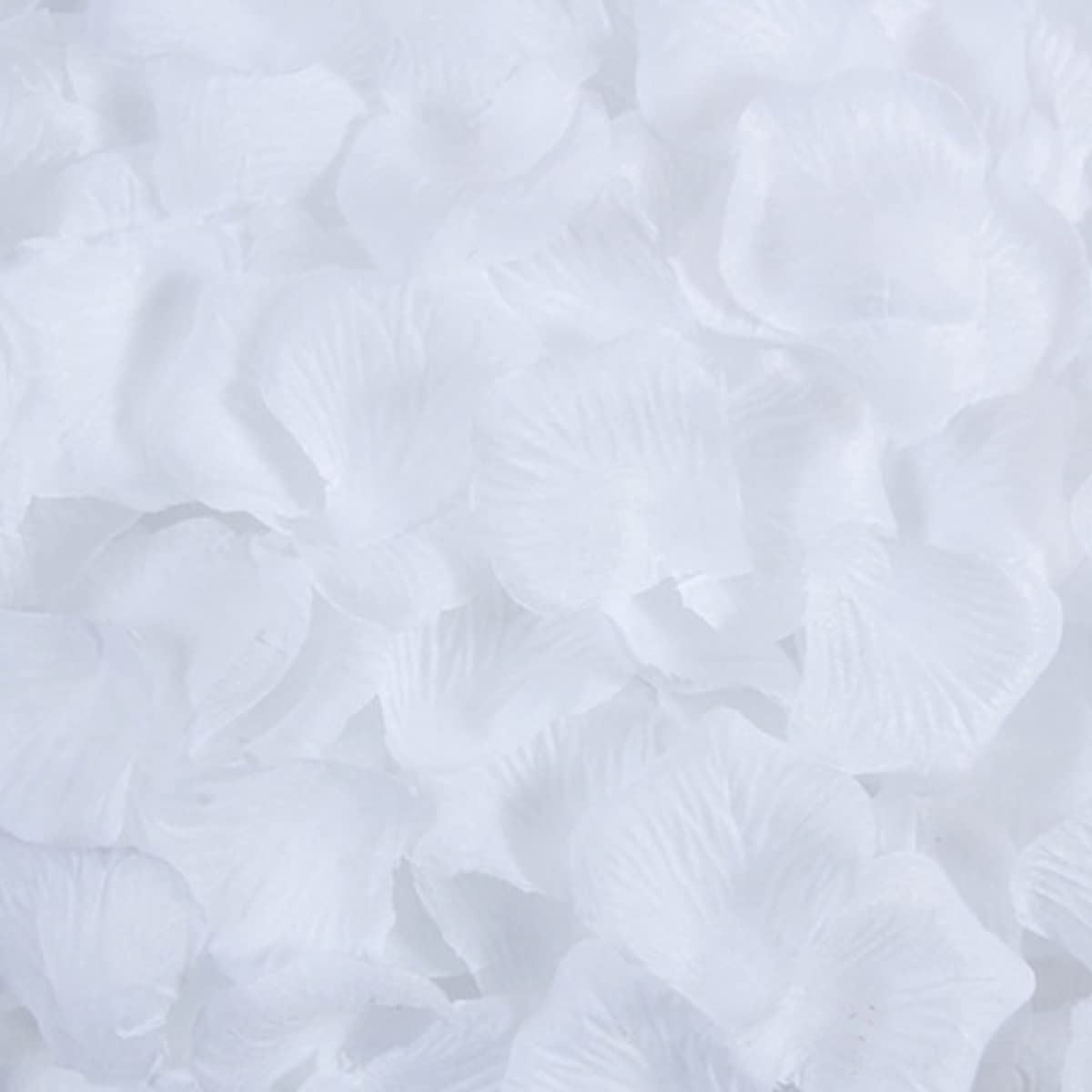 Haobase 2000Pcs Rose Petals Artificial Flower Fake Rose Petals for Valentines Day, Propose, Wedding, Table Scatter Decoration (White)