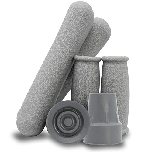 image for Pivit Ultra Crutch Accessory Kit | Universal, Gray | Includes Rubber F