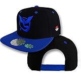 Baseball Cap Hats Pokemon Go Team Instinct Valor Mystic Premium Quality Stitches Snapback (Team Mystic Blue Snapback)