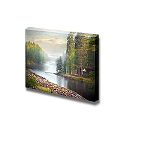 Fog Over a River in The Early Morning Wall Decor