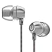 Earbuds In-Ear Headphones Metal Sound Cell Phone Headset Earphones with Mic & Stereo Bass for iPhone 6S Plus 6 5S, iPod, iPad, Samsung S6 Note 5, HTC, LG G4 G3, Android Smartphones, MP3 Players (Grey)