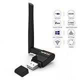EPSKY Updated Version USB WiFi Adapter 600Mbps Dual Band 2.4G/5G Wireless Network Adapter USB Wi-Fi Dongle with 2dBi Antenna Support Windows XP,Win Vista,Win 7,Win 8.1, Win 10,Mac OS X 10.6-10.13