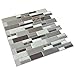Art3B Peel & Stick Brick Kitchen Backsplash Self-Adhesive Wall Tile Stone Tan & Brown Design, 6 Sheets