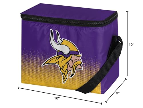 FOCO NFL Unisex Gradient Print Lunch Bag Coolergradient Print Lunch Bag Cooler, Minnesota Vikings, Standard