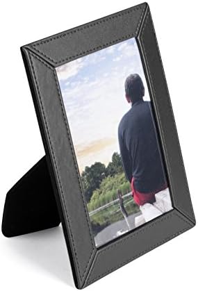 PAVO Premium"Chic" 10 x 15 cm PU Leather Photo Frame - Black
