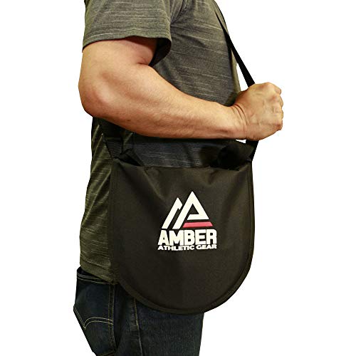 AMBER Athletic Gear Discus & Shot Put Carrier Bag for Track & Field Equipment for 2 Discus or Shots