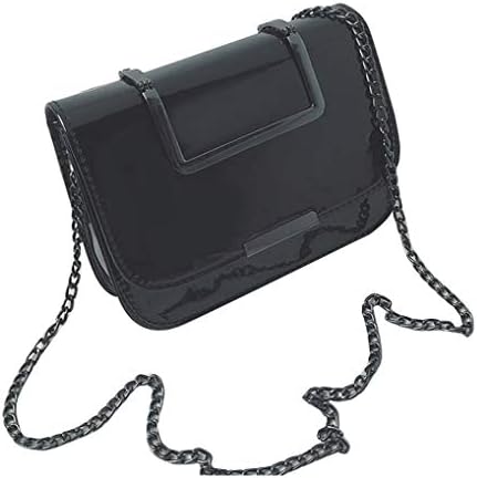 Women's Fashion Flap Bag Patent Leather Handbag Crossbody Shoulder Bag,Genuine leather Crossbody Bag for Women Small Wristlet Clutch Purse Phone Wallets