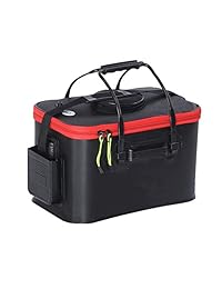 tmat Pesca Bucket EVA Pesca cubeta Agua Portátil Plegable cubeta de anzuelo vivo & puede llevar Bomba Kit