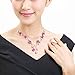 Glamorousky Elegant Rose Necklace with Silver Austrian Element Crystals and Crystal Glass