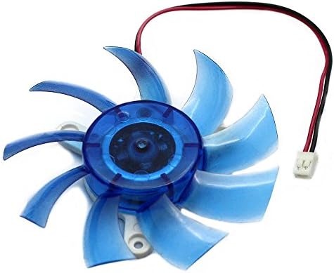 Jibrael 42cm 2pin VGA Cooling Fan Blue Cooler Heatsink for Pc Computer Video Card Chipset Card