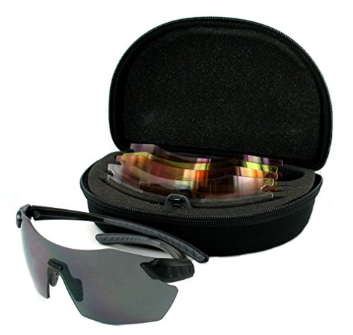 Evolution Eyewear Archery Hunting Clay Pigeon Target Shooting Sunglasses 4 Lens CHAMELEON Model