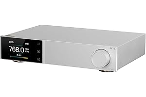 AOSHIDA Topping D70 Pro OCTO Hi-Res DAC: 8X CS43198 Flagship Chips, Bluetooth5.1 Wireless Audio DAC, USB/AES/BT/Opt/Coax Input XLR/RCA Output, Home Audio DA Converters, Preamp DAC with Color Display (Silver)