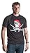 Ann Arbor T-shirt Co. Adult Jolly Roger Pirate Flag | Skull & Crossbones Caribbean Cruise Costume, M