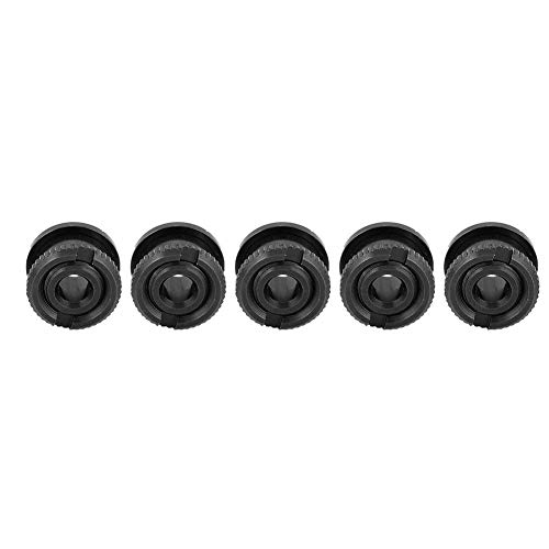 Dilwe Bike Screws Bolts, Bike Crank Crankset Screws Aluminum Alloy Bicycles Chain Wheel Screws Nut Parts for Single Dental Plate(Black)