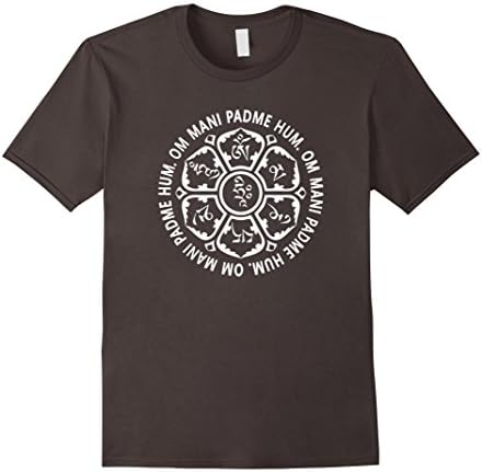 Men's Om Mani Padme Hum Mantra t-shirt for women men or youth 3XL Asphalt