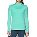 Under Armour Women's ColdGear Armour Mock, Crystal/Nova Teal, Medium