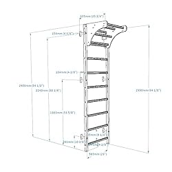 BenchK - Wooden Swedish Ladder Wall Stall Bar
