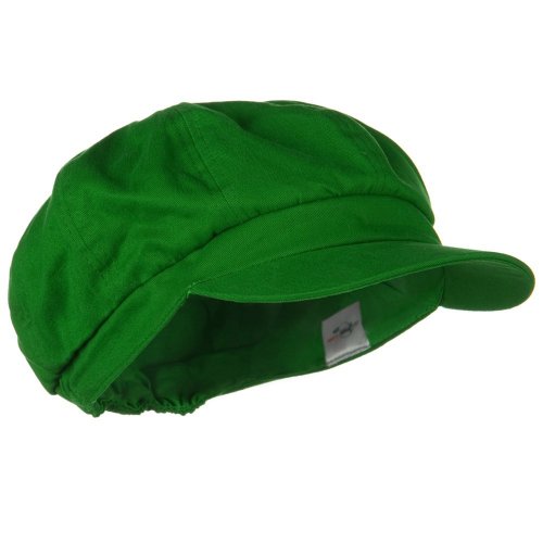 Cotton Elastic Newsboy Cap - Lime W07S37C (M/L) (Size 7)