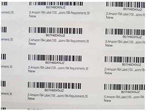 Js Amazon Fba Label 100 Sheets 30 Up Labels 1 X 2 5 8 On Us Letter White Self Adhesive Shipping Mailing Stickers For Laser Inkjet Printer Meets Amazons Fba Requirements 30 Amazon Sg Office School
