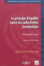 Le  principe d'égalité entre les collectivités territoriales