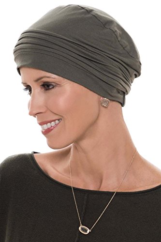 Couture Cap-Caps for Women with Chemo Cancer Hair Loss Luxury Bamboo - Midnight Blue