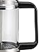 BonJour 3-Cup/12.7-Oz. La Petite Frother Set Borosilicate Glass French Press, 12.7 oz, Black