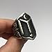 Dirilis Ertugrul Kayı IYI Crescent Motif 925K Sterling Silver Men's Ring (Thumb) 2