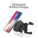 TaoTronics Vent Phone Holder for Car, Car Phone Mount with 5W Wireless Charging Compatible with iPhone XR XS Max X 8 Plus, Galaxy S9 S8 S7 & Qi-Enabled Device