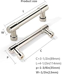 khtumeware 10 Pack 3-1/2 Inch Center to Center
