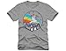 NASA Men's Space Short Sleeve Graphic T-Shirt, Heather Grey, S